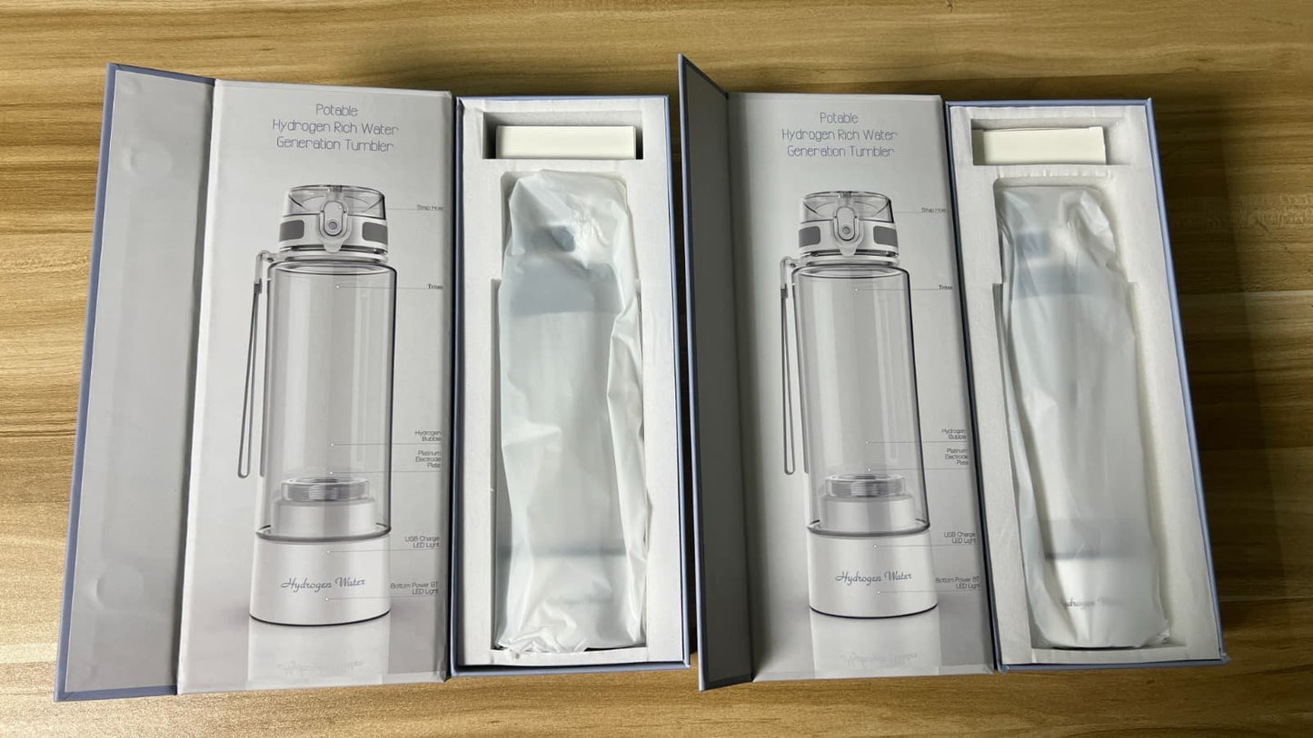 Hydrogen-rich water cup Hydrogen , high-concentration electrolytic, back wash feature.