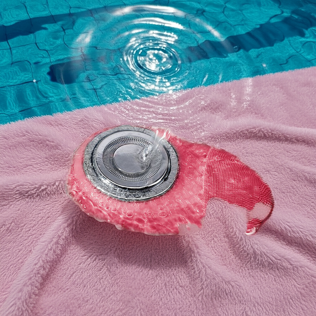 A silicone facial cleanser