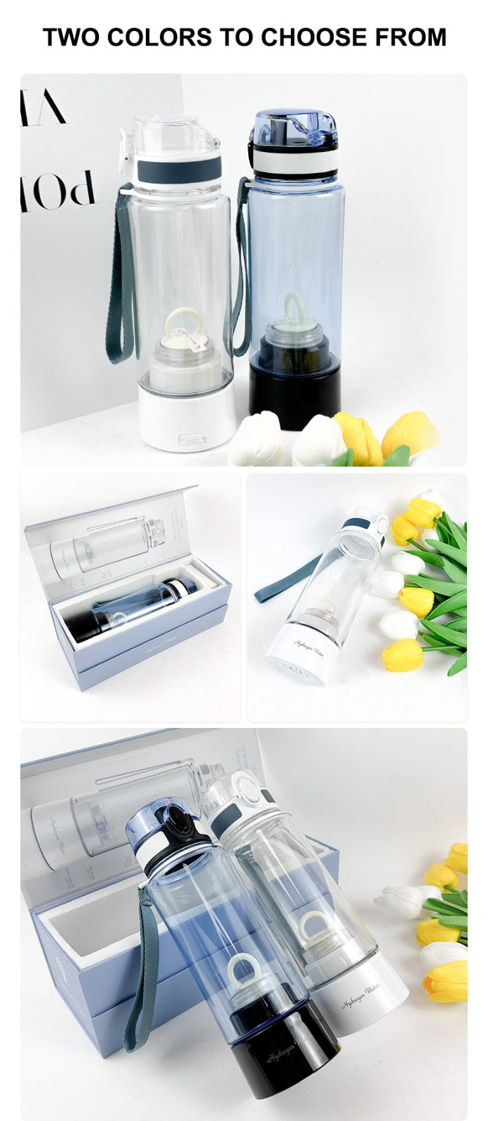Hydrogen-rich water cup Hydrogen , high-concentration electrolytic, back wash feature.