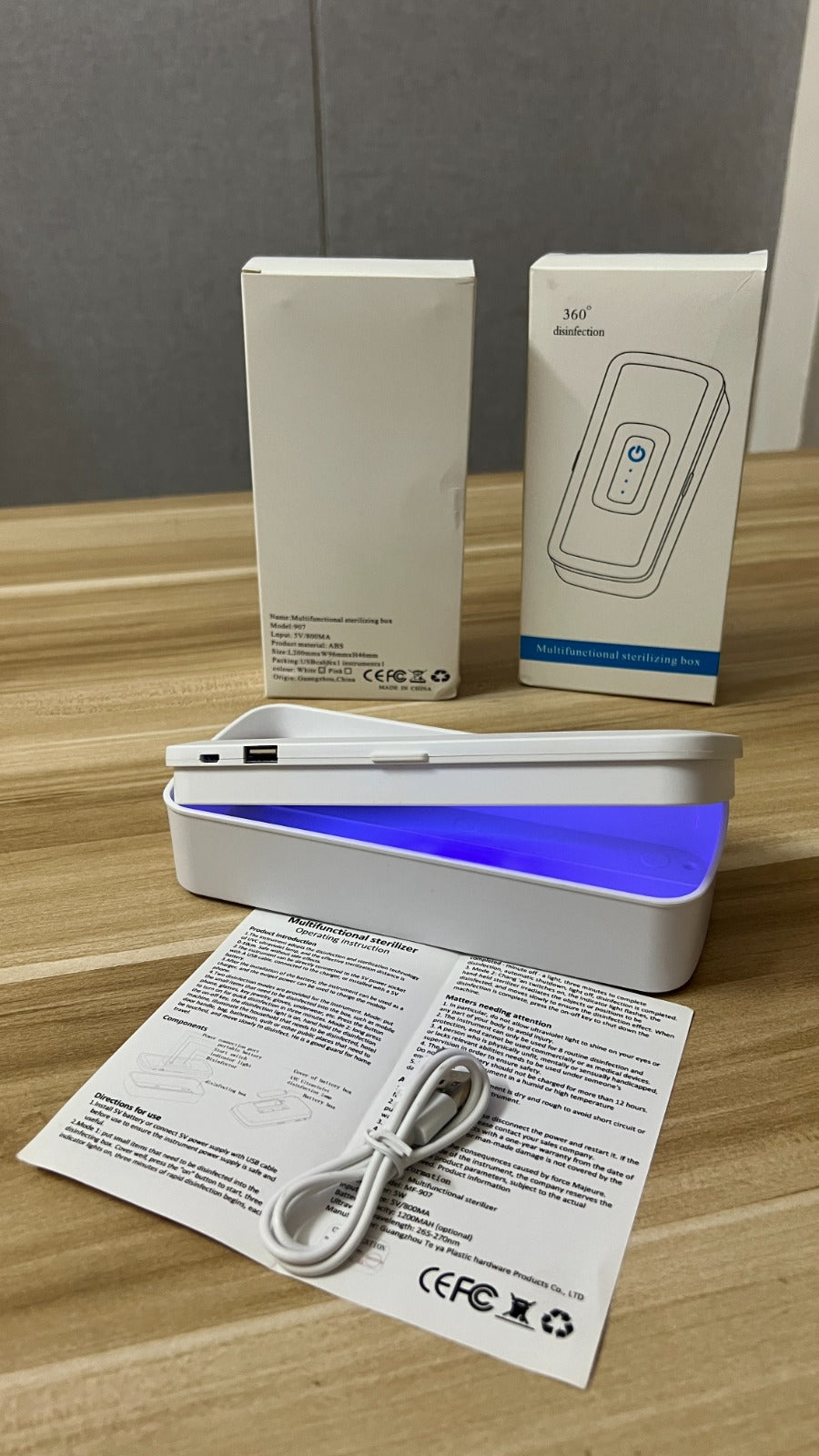 Multifunctional UV disinfection box
