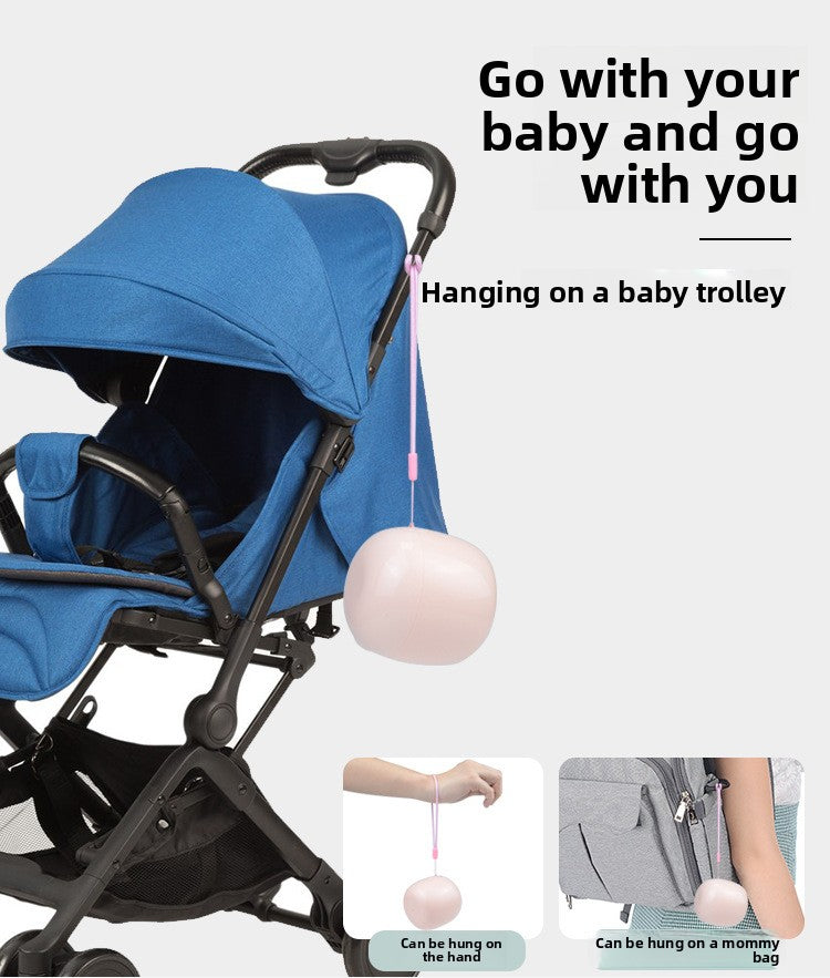 A portable pacifier ultraviolet disinfection box