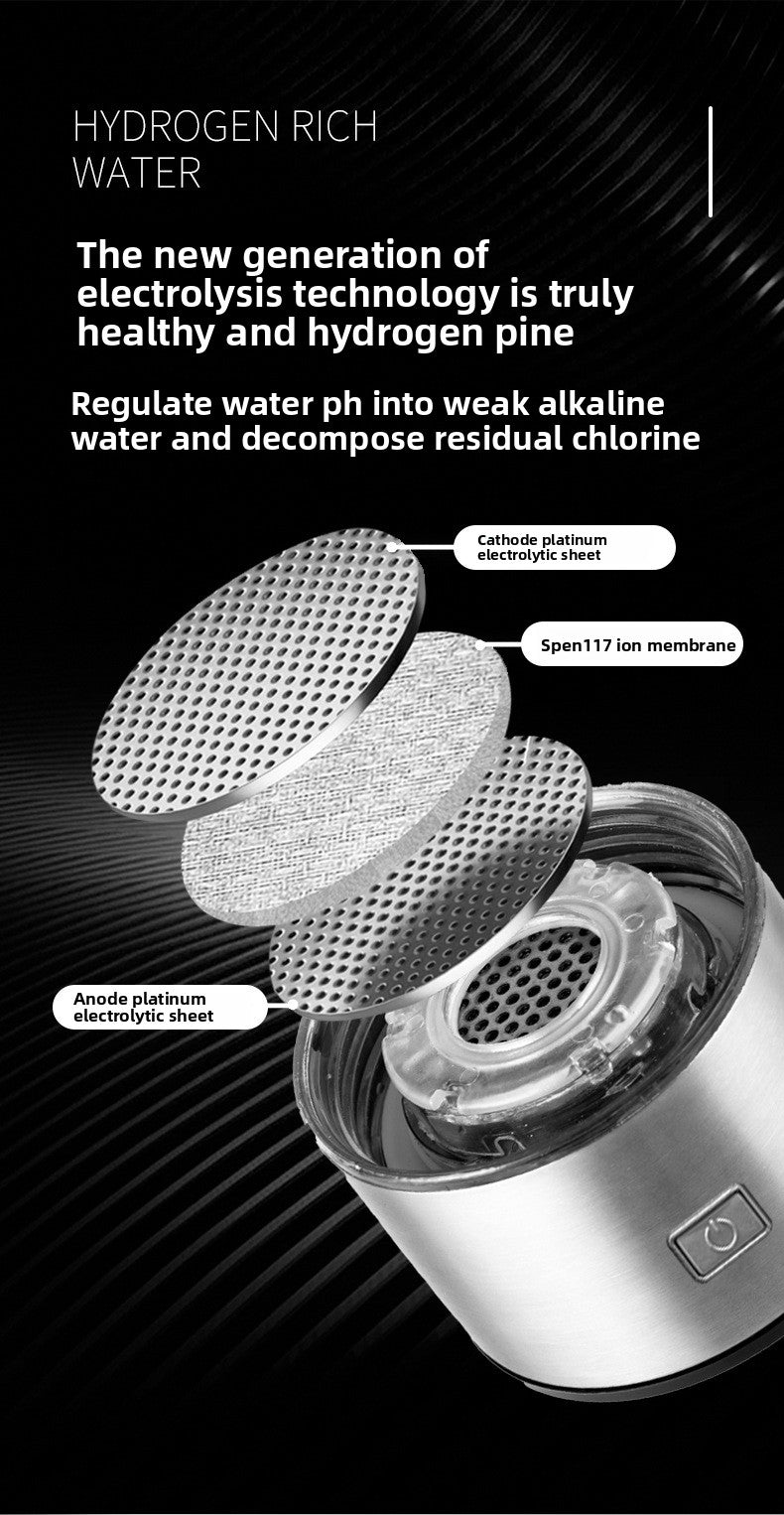 Hydrogen-rich water cup Hydrogen and oxygen separation SPE ion membrane