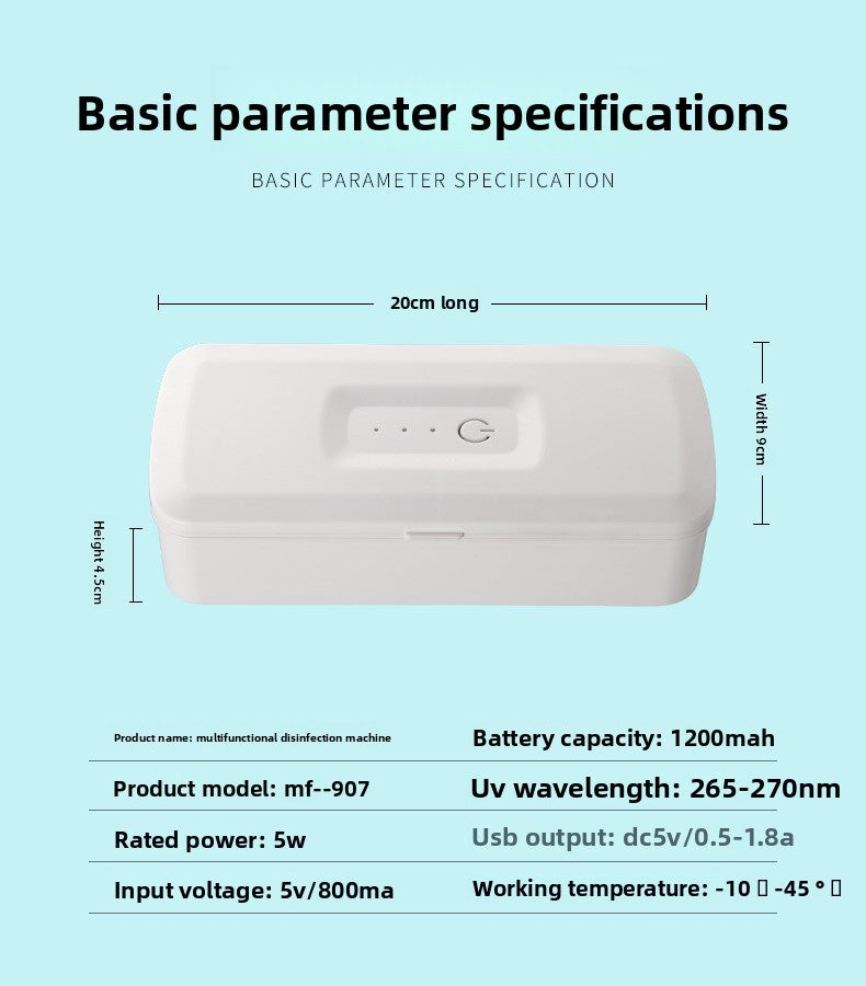 Multifunctional UV disinfection box